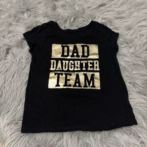 The Children's Place Black and Gold Team Tee